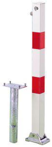 Absperrpfosten KLAPPY-BO 70x70 mm Zyl. Einbet. GAH Alberts