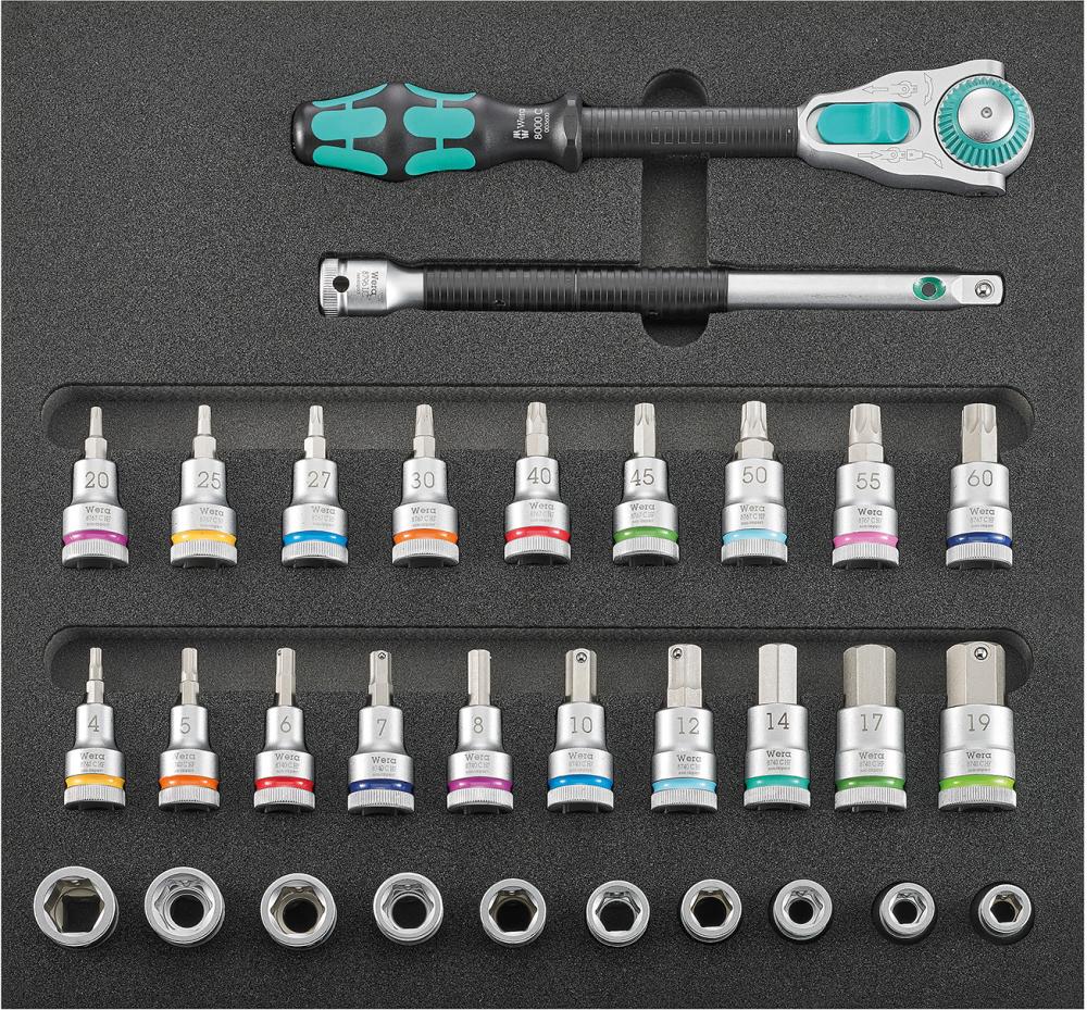 Werkzeugmodul 1/3 Steckschlüssel 1/2" Zyklop und Haltefunktion Wera Werkzeugmodul 1/3 Steckschlüssel 1/2" Zyklop und Haltefunktion Wera