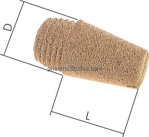 Exemplarische Darstellung: Schalldämpfer (G 1/8" -