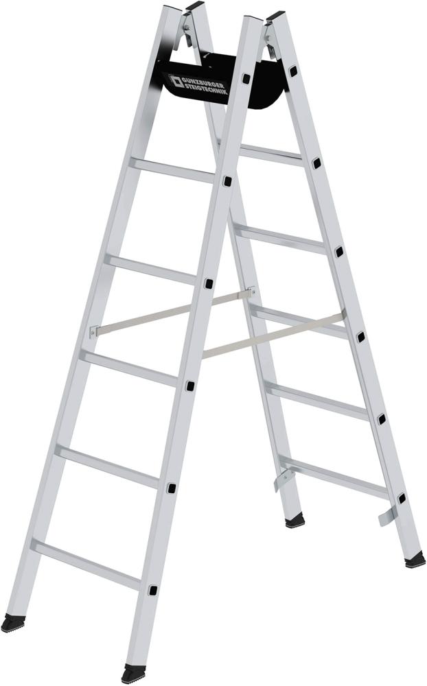 Alu-Stehleiter 2x6 Sprossen Leiterlänge 1,83 m Arbeitshöhe bis 3,30 m