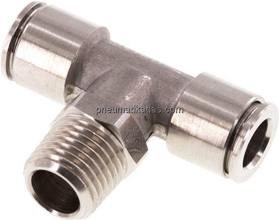 T-Steckanschluss R 1/4"-8mm, IQS-Edelstahl