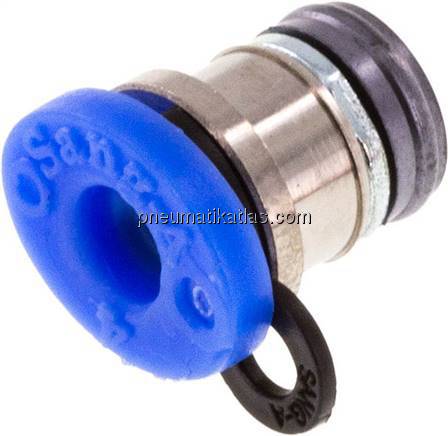 Einpresspatrone 4mm Steckanschluss, Messing vernickelt