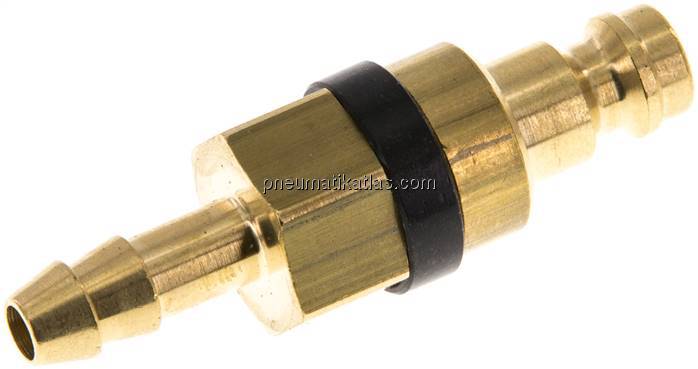 Kupplungsstecker (NW5) 6 (1/4")mm Schlauch, Messing