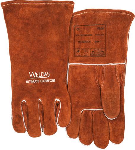 Schweißerhandschuh braun Gr. L,46cm 1Paar WELDAS