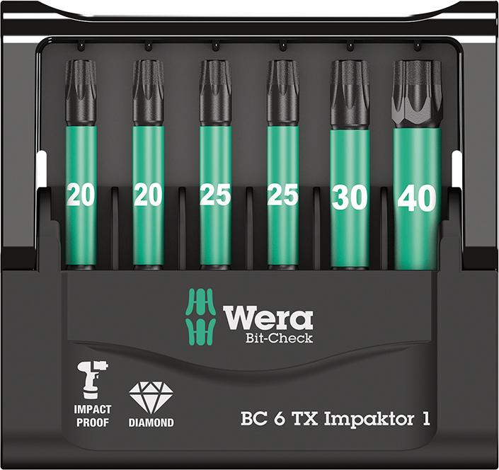 Bit-Satz Bit-Check 6 TX Impaktor 1 Wera