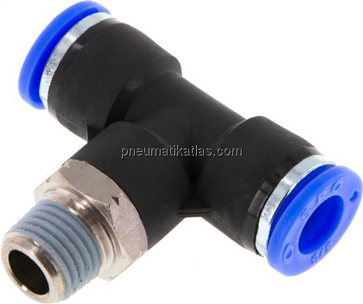 T-Steckanschluss NPT 1/4"-3/8" (9,52 mm), IQS-Inch