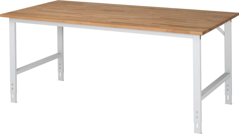 Arbeitstisch Tom - Buche-Platte B2000xT1000xH760- 1080mm Buche-Massiv-Platte