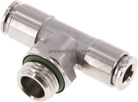 T-Steckanschluss G 1/4"-6mm, IQS-Edelstahl