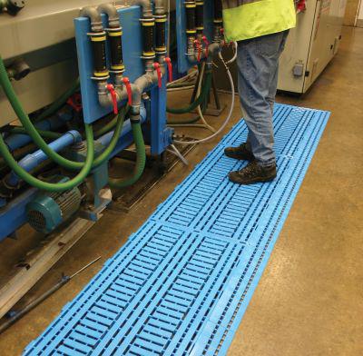 Ecke Work Deck blau B12xL12 cm Stärke 25 mm COBA