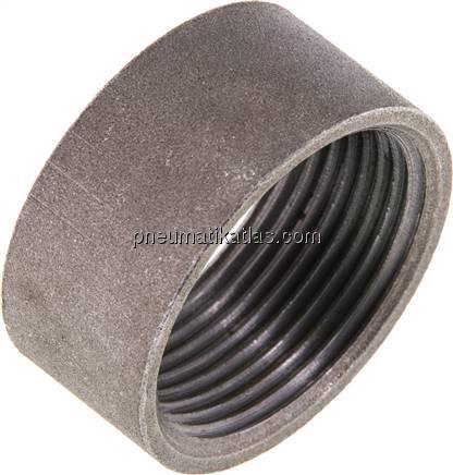 Anschweißmuffe Rp 1-1/4"-22mm, ST 37-2 (DIN2986-halb) Anschweißmuffe Rp 1-1/4"-22mm, ST 37-2 (DIN2986-halb)