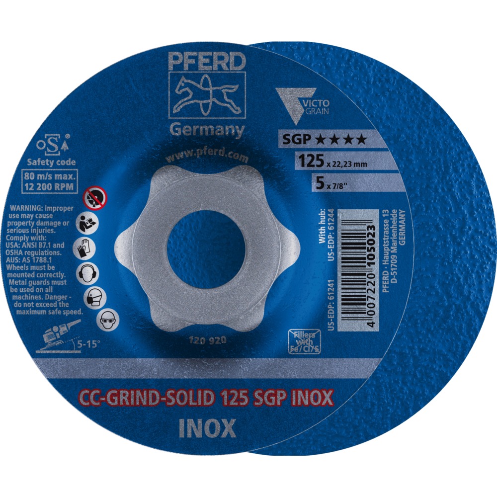 CC-GRIND (inkl. SOLID, FLEX, STRONG) CC-GRIND-SOLID 125 SGP INOX