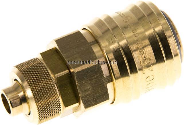 Kupplungsdose (NW7,2) 10x8mm Schlauch, Messing