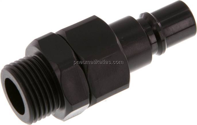 Kupplungsstecker (NW7,2) G 3/8", POM absperrend