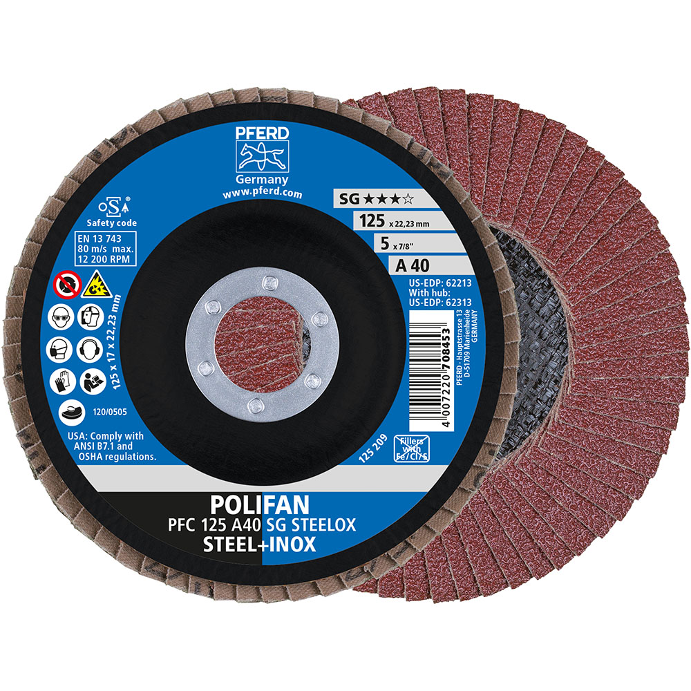 POLIFAN-Fächerscheiben PFC 125 A 40 SG STEELOX