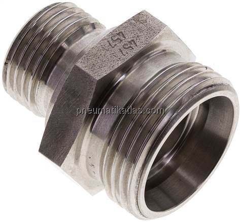 Gerade Schneidringverschr. G 1/2"-22 L (M30x2), ohne Mutter & Schneidring, 1.457