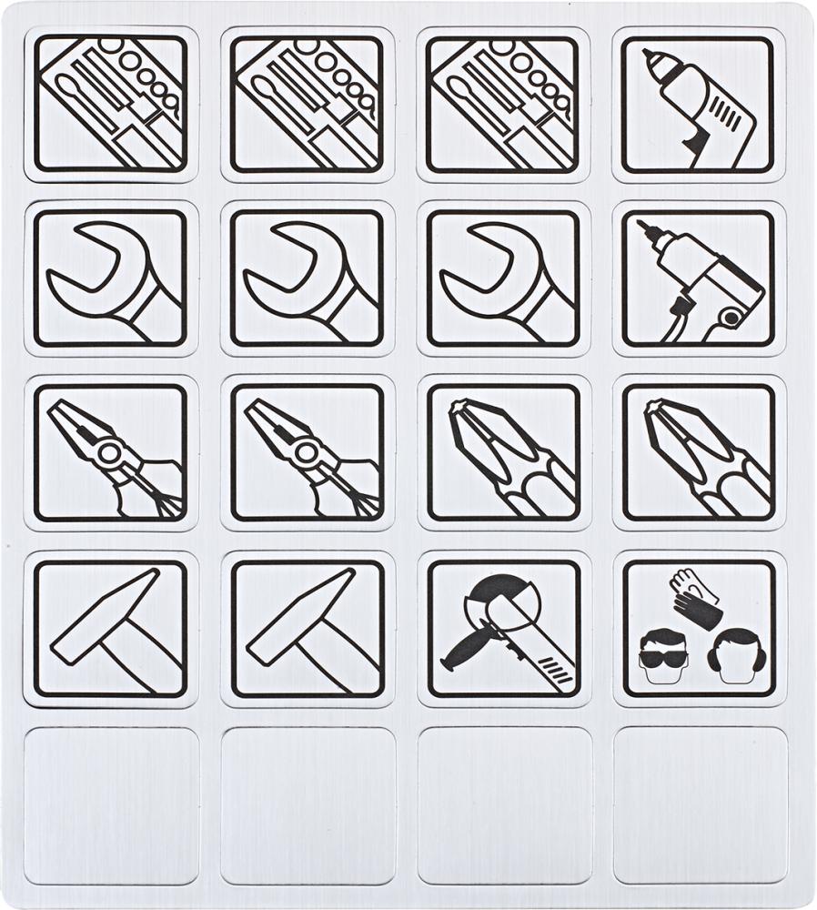 Magnetetiketten Symbole Werkzeug