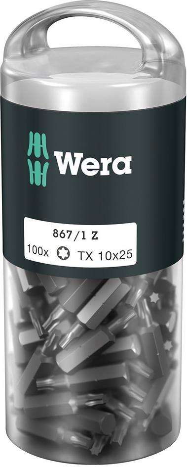 Bit-Großpack T10x25mm zähhart a 100 Stück Wera Bit-Großpack T10x25mm zähhart a 100 Stück Wera
