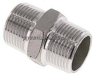 Doppelnippel NPT 3/4"-NPT 3/4", 1.4408