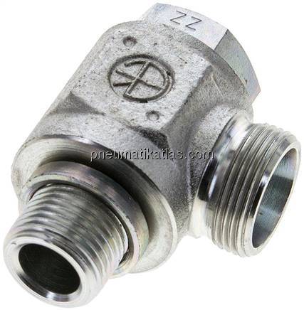 Winkel-Schwenkverschraubung G 1/2"-18 L (M26x1,5), ohne Mutter & Schneidring, St