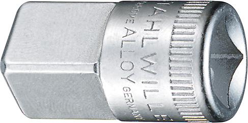 Vergrößerungsstück 3/8"-Innenvierkant auf 1/2"-Außenvierkant Stahlwille Vergrößerungsstück 3/8"-Innenvierkant auf 1/2"-Außenvierkant Stahlwille