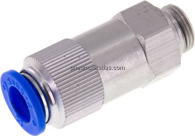 Rückschlagventil G 3/8"-12mm, Durchfluss vom Gewinde zum Schlauch, IQS-Standard