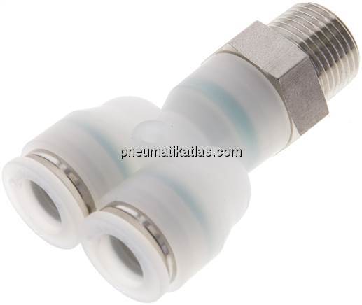 Y-Steckanschluss G 3/8"-10mm, IQS-PVDF