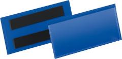 Etikettentasche B100xH38 mm blau, magnetisch VE 50 Stück