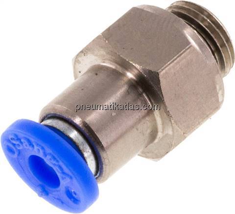 Rückschlagventil G 1/8"-4mm, Durchfluss vom Schlauch zum Gewinde, IQS-Standard