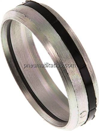 Schneidring Stahl verzinkt mit Elastomerdichtung 42 L (M52x2)