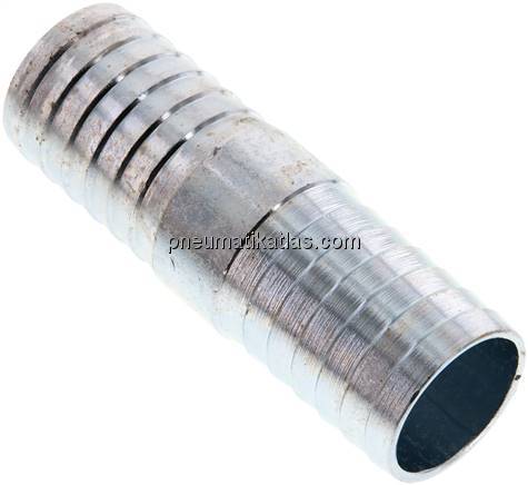 Schlauchverbindungsrohr 32 (1-1/4")mm-32 (1-1/4")mm, Stahl verzinkt