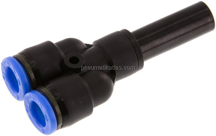 Y-Steckanschluss 10mm Stecknippel, 8mm Schlauch