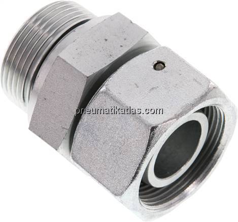 Einstellb. Schneidringverschr. G 1-1/4"-30 S, Stahl verzinkt