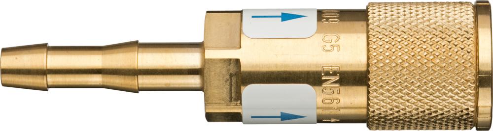 Schlauchkuppl. Körper Sauerst. 6,3mm BLACKWELD