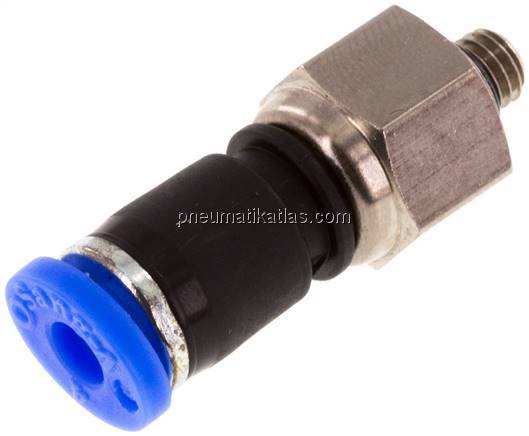 Gerade Drehverschraubung M 5-4mm, IQS-Standard