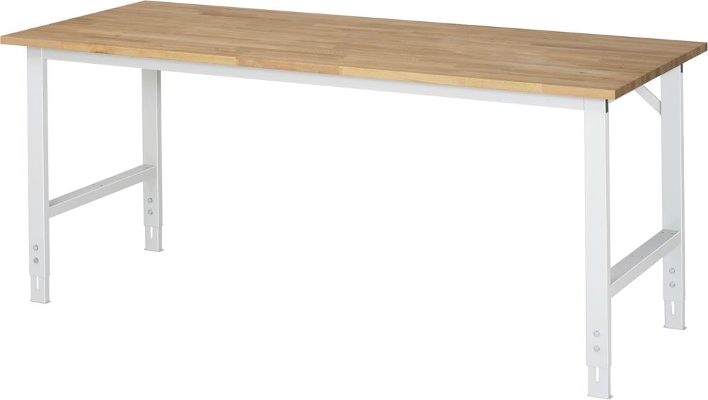 Arbeitstisch Tom - Buche-Platte B2000xT800xH760-1 080mm Buche-Massiv-Platte