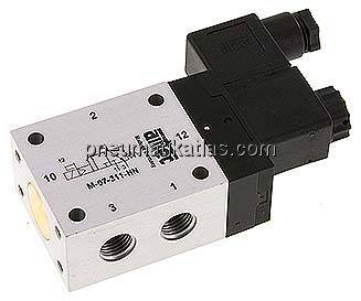 3/2-Wege Magnetventil, G 1/4", Federrückstellung (NO), 115 V AC, Standard