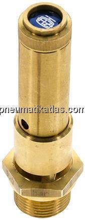 TÜV-Sicherheitsventil G 3/4" (DN10), 23,20 bar, Messing