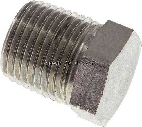 HD-Verschlussstopfen Außenskt. NPT 1/2", Stahl verzinkt