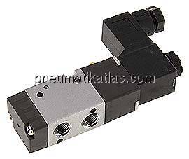 3/2-Wege Magnetventil, G 1/8", Federrückstellung (NO), 12 V DC