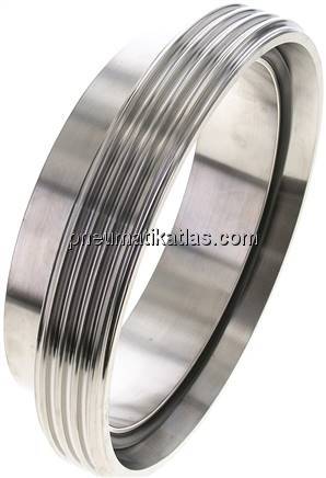 Gewindestutzen (Milchgewinde) Rd 190 x 1/4"-154,0mm, 1.4404 Gewindestutzen (Milchgewinde) Rd 190 x 1/4"-154,0mm, 1.4404