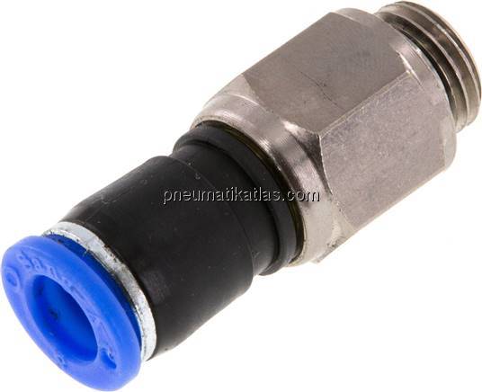 Gerade Drehverschraubung G 1/4"-8mm, IQS-Standard