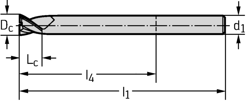 VHM-Eck-/Nutfräser