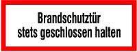 Brandschutzschild Folie B297xH105 mm Brandschutztür geschl.h. langnachleuchtend