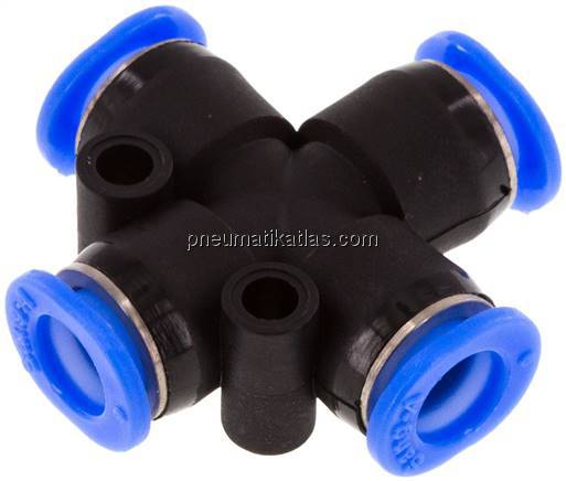 Kreuz-Steckanschluss 6mm, IQS-Mini Kreuz-Steckanschluss 6mm, IQS-Mini