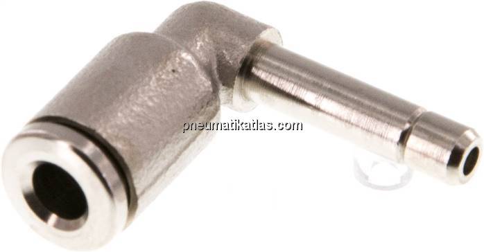 Winkel-Steckanschluss 4mm Stecknippel, 4mm Schlauch