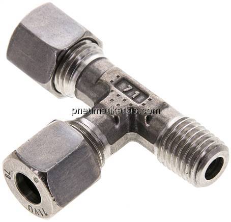 LE-Schneidringverschraubung M 12x1,5 (konisch)-8 L (M14x1,5), 1.4571