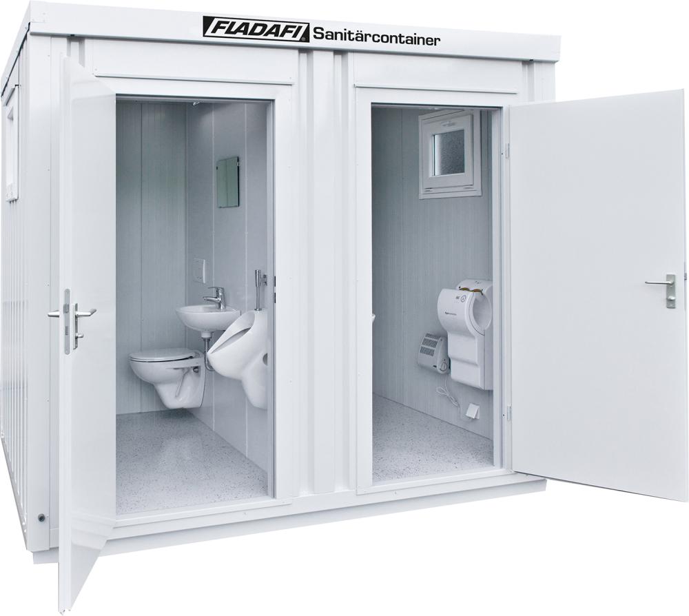 Artikelhauptbild FLADAFI Sanitärcontainer Außen- und RAL 9002 RAL 9002 kunst.besch.