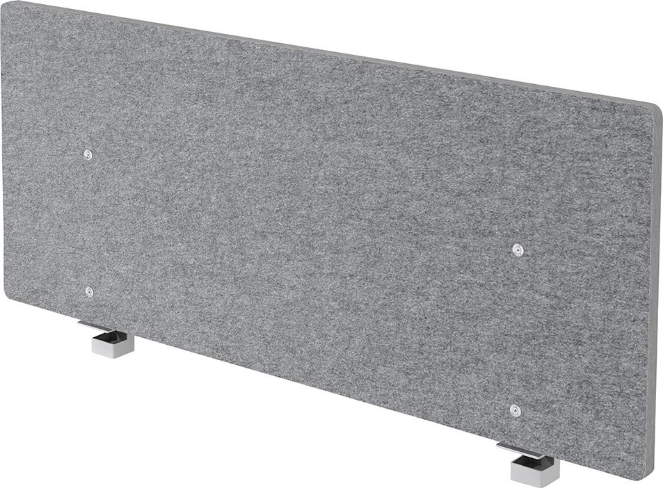 Akustik-Trennwand ARW12 für 120er Tisch grau-meliert, Filzoptik