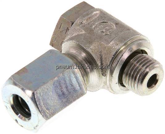 Winkel-Schwenkverschraubung G 1/8"-6 L (M12x1,5), Stahl verzinkt