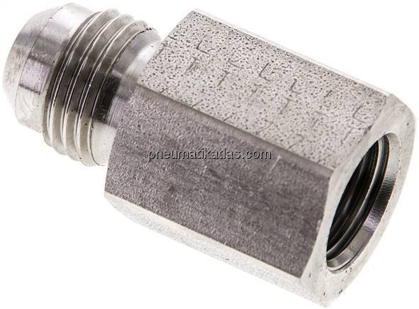 Reduziernippel UNF 9/16"-18(JIC-AG)-G 1/4"(IG), 1.4571